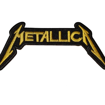 Metallica yellow logo patch
