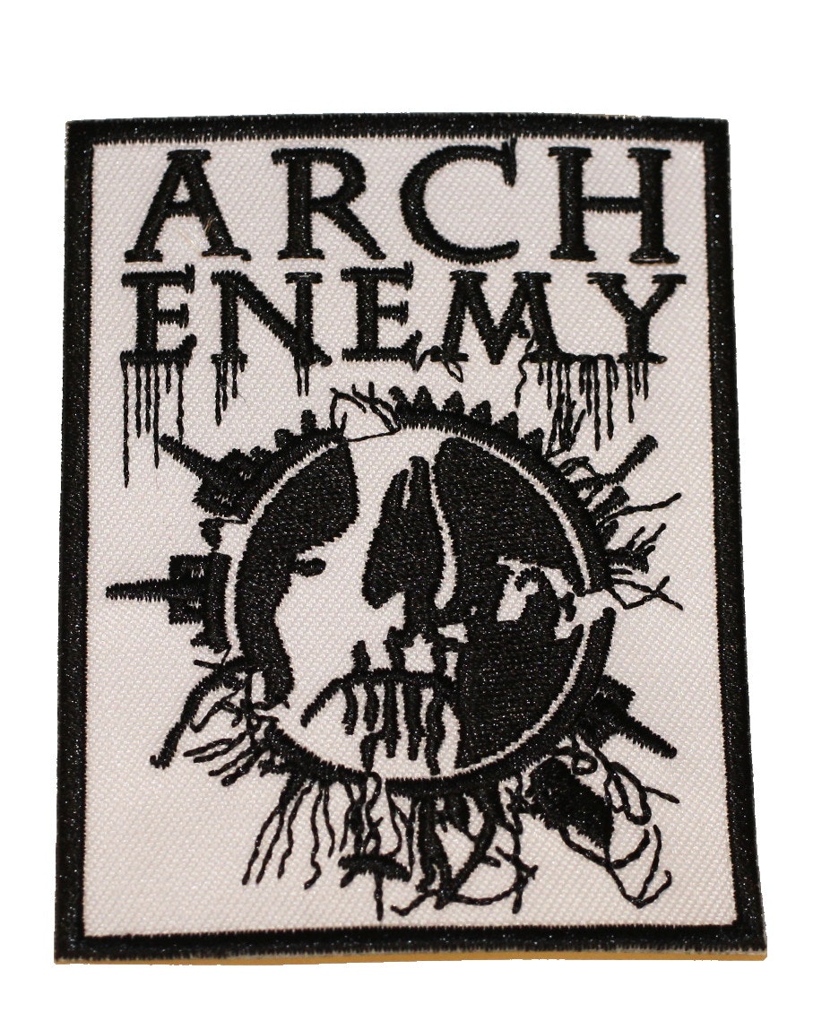 Arch enemy white logo patch