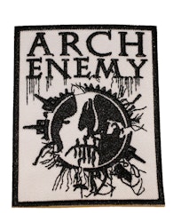 Arch enemy white logo patch