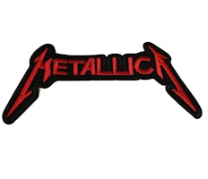 Metallica red logo patch