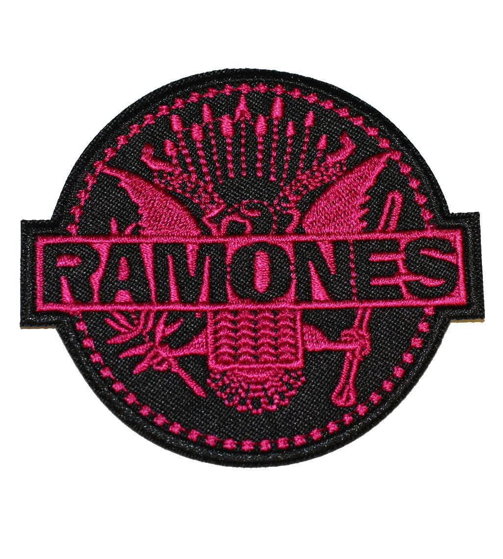 Ramones pink logo patch