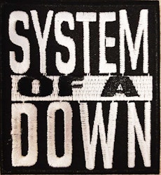 System of a down logo patch white
