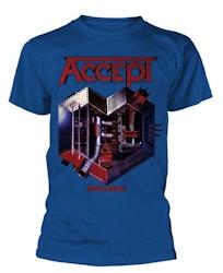 ACCEPT METAL HEART Blue T-Shirt