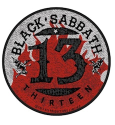 BLACK SABBATH - 13 / FLAMES CIRCULAR patch