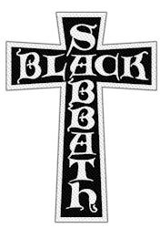 BLACK SABBATH - CROSS LOGO CUT OUT patch