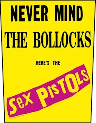 SEX PISTOLS - NEVER MIND THE BOLLOCKS  Back Patch