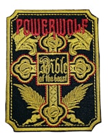 Powerwolf Bible of the beast logo patch