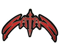 Satan red logo patch