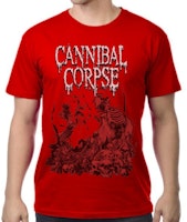 CANNIBAL CORPSE PILE OF SKULLS 2018 (RED) T-Shirt