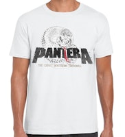 Pantera T-Shirt: Snake Logo (White)