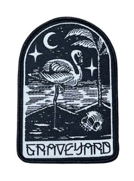 GRAVEYARD "Flamingo" Patch BLACK/WHITE