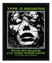 TYPE O NEGATIVE - WITH MY BLOOD patch