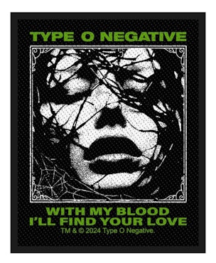 TYPE O NEGATIVE - WITH MY BLOOD patch