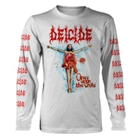 DEICIDE ONCE UPON THE CROSS (WHITE) Long Sleeve T-Shirt