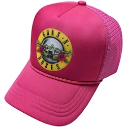 Guns N' Roses Unisex Mesh Back Cap: Classic Logo (Pink)