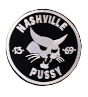 Nashville pussy (cat) logo patch