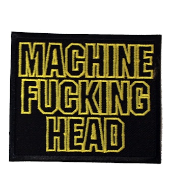Machine head logo patch
