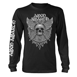 AMON AMARTH GREY SKULL (BLACK) Long sleeve T-Shirt
