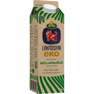 Mellanmjölk laktosfri eco