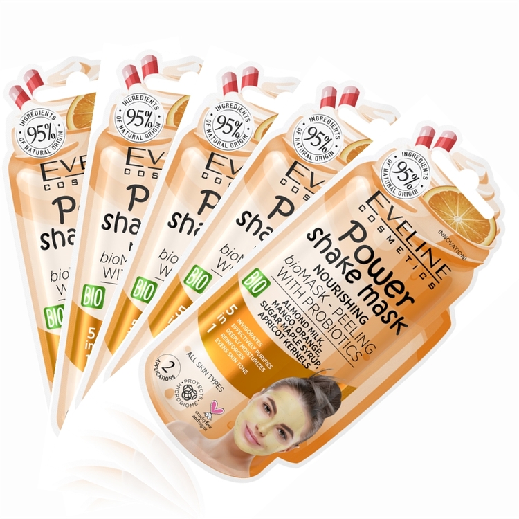 5st*10ml Power Shake Nourishing Mask-Peeling With Probiotics