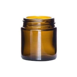 Emty Glass Jar  With Cap- Amber 60ml