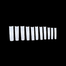 JET – Extra Long NATURAL Straight Nail Tip #3 - Pack 500pcs