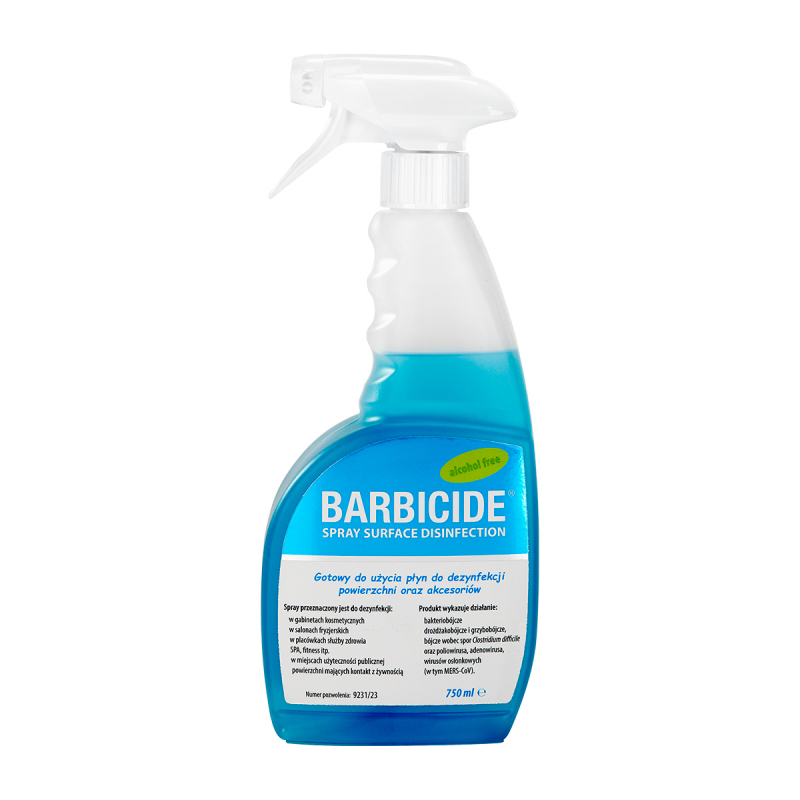 Barbicide Spray Surfaces Disinfection - BOX 18pcs x 750 ml