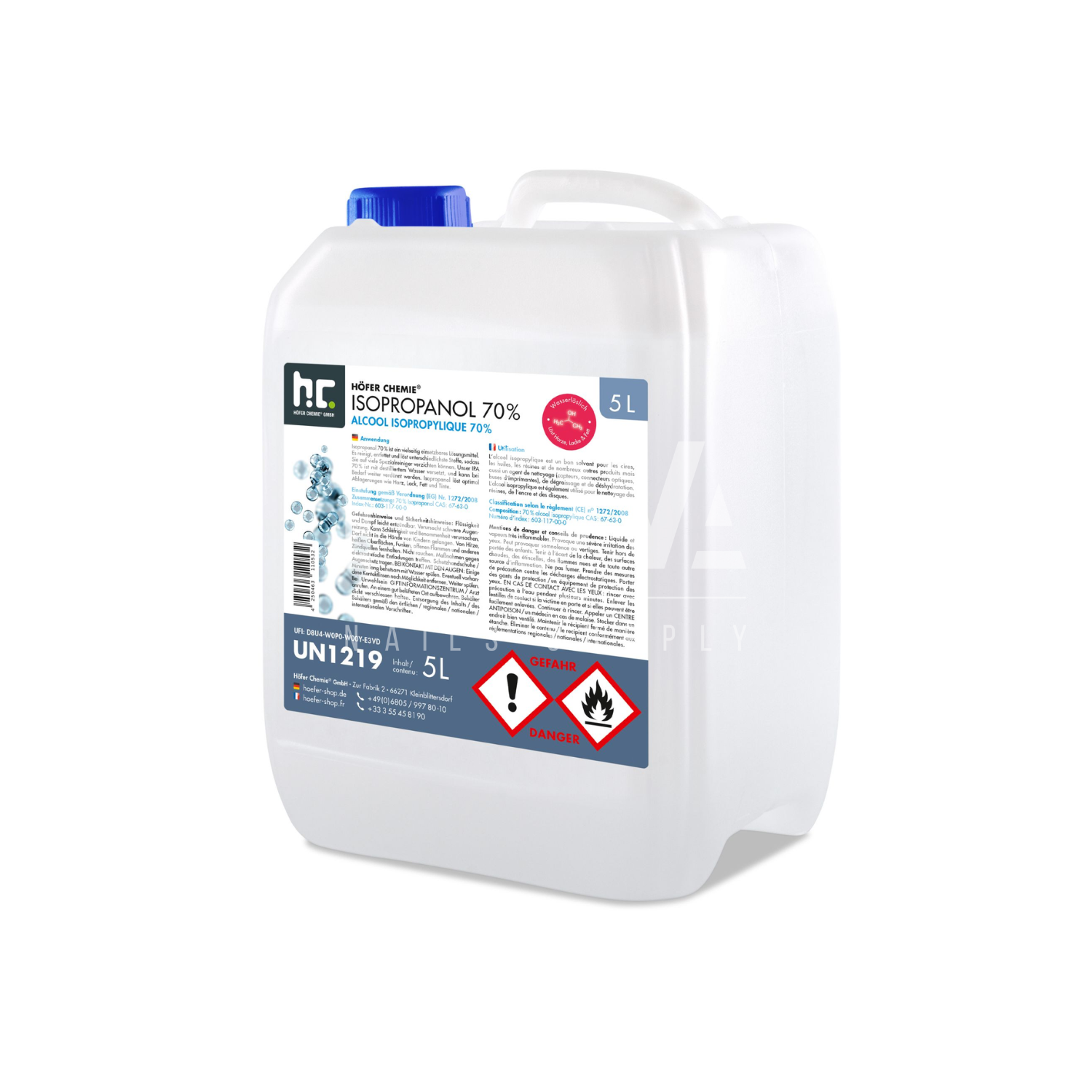Isopropanol (IPA) 70% - Box 4 x 5liter