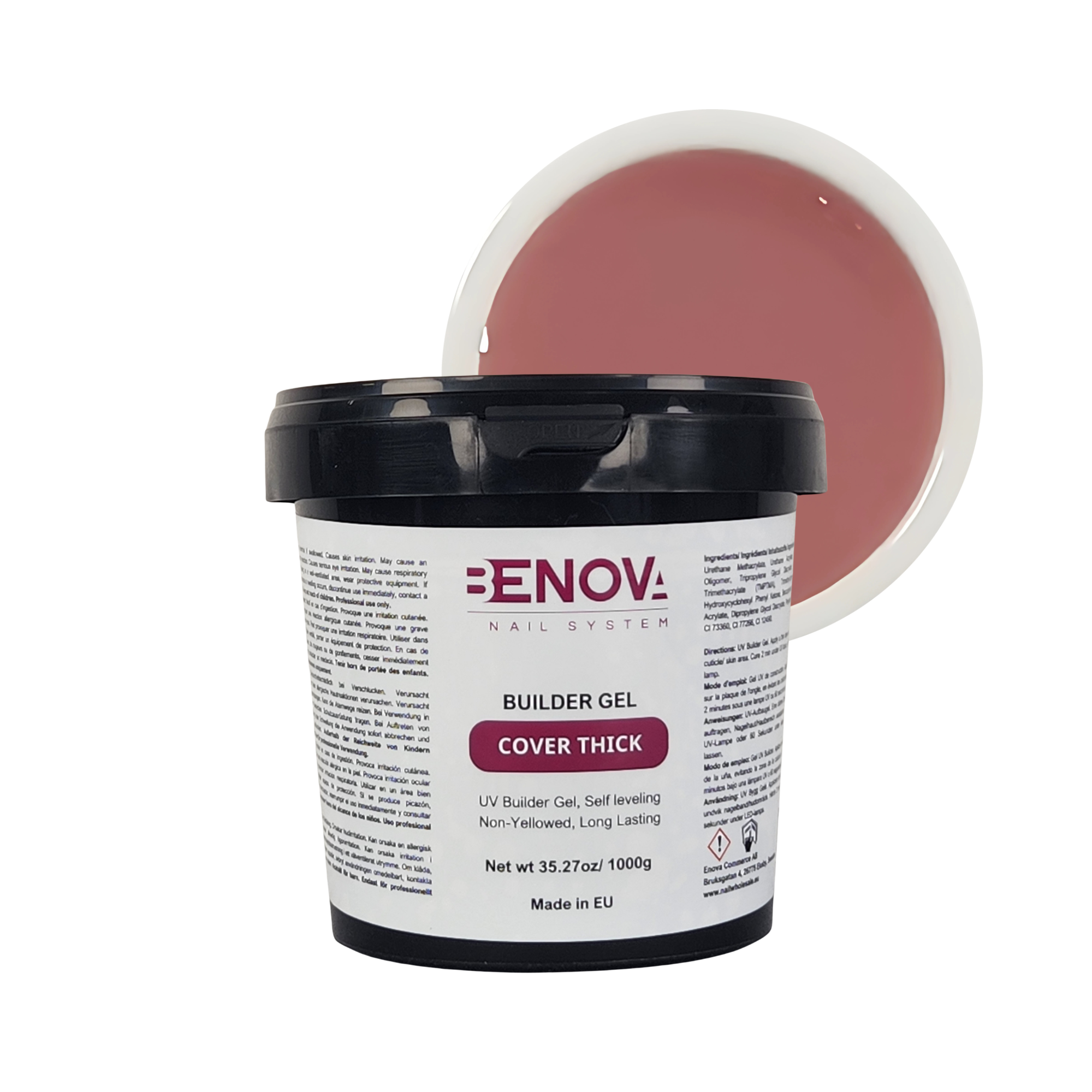 BENOVA Builder Gel - COVER THICK - Pack 6 x 1000g