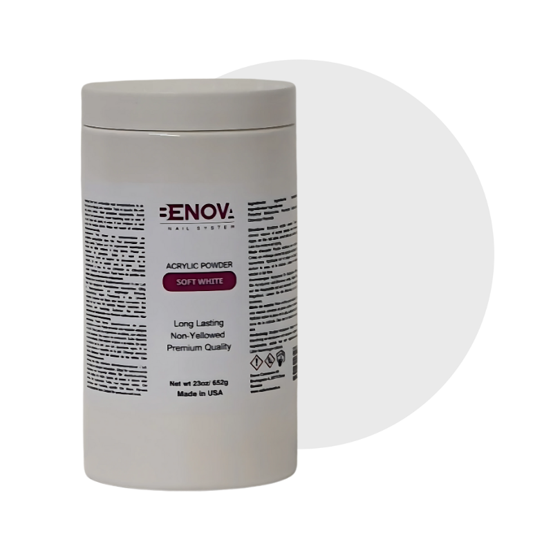 BENOVA ACRYLIC POWDER – Soft White - Pack 6 x 650g