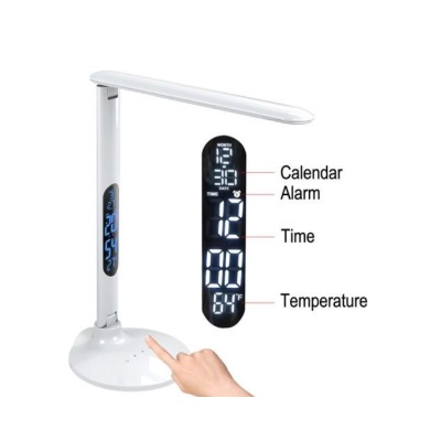LED Desk Lamp With LCD Screen & USB Port