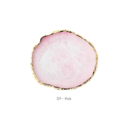 Nailart Plate Polyresin - Pink