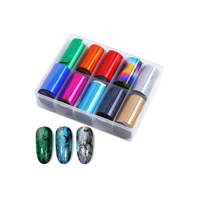 Nail Art Foil Set 10 Different Design #9