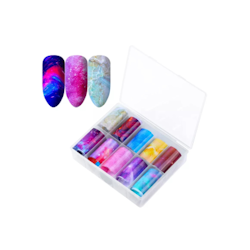 Nail Art Foil Set 10 Different Design #18