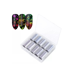 Nail Art Foil Set 10 Different Design #34