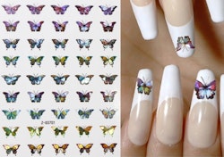 Nail Art Sticker - Laser 3D Bronzing Butterfly Design D3701