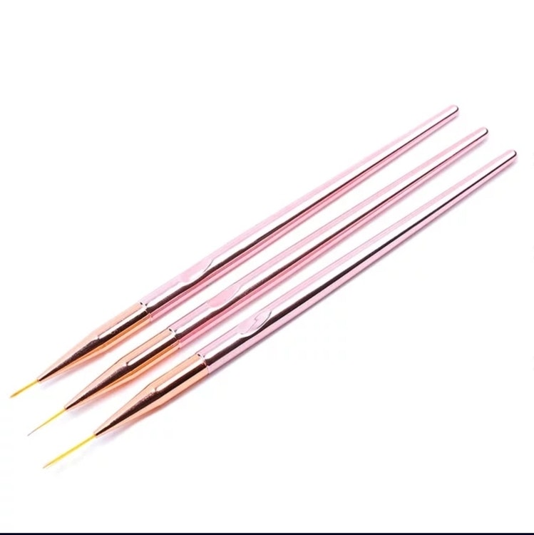 Nailart Brush - Rose Gold Handle 10mm