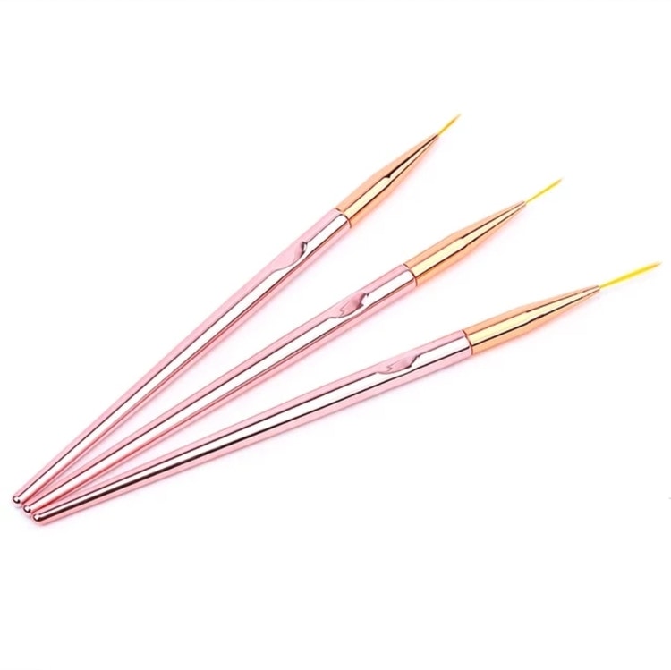 Nailart Brush - Rose Gold Handle 10mm