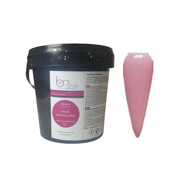 BENOVA Builder Gel - OMBRÉ NATURAL PINK 1000g