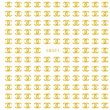 BLogo Nailart Sticker - CB01 GOLD