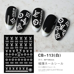 BLogo Nailart Sticker - CB113 WHITE