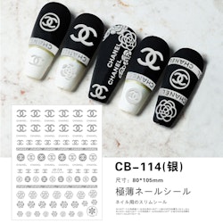 BLogo Nailart Sticker - CB114 SILVER