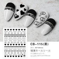 BLogo Nailart Sticker - CB115 BLACK