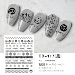 BLogo Nailart Sticker - CB117 BLACK