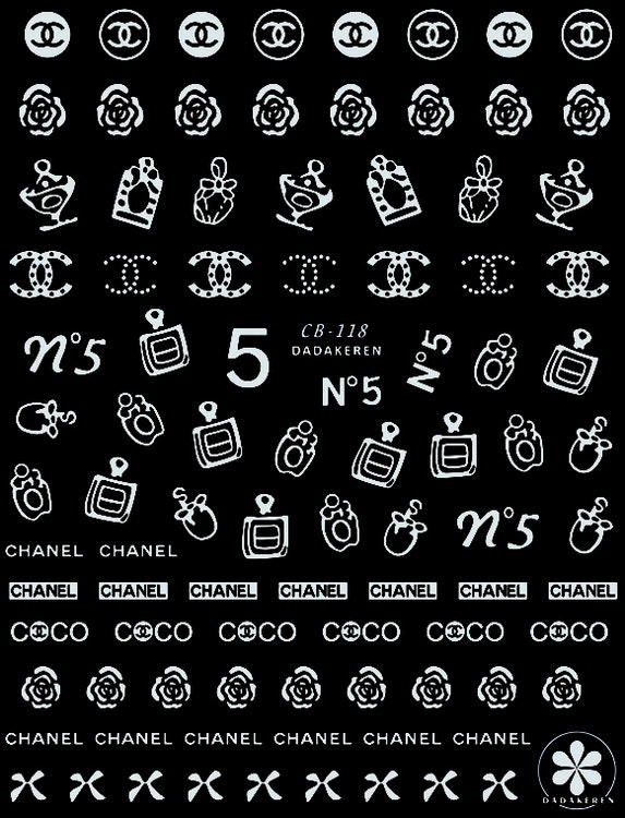 BLogo Nailart Sticker - CB118 WHITE