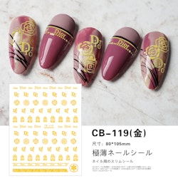 BLogo Nailart Sticker - CB119 GOLD