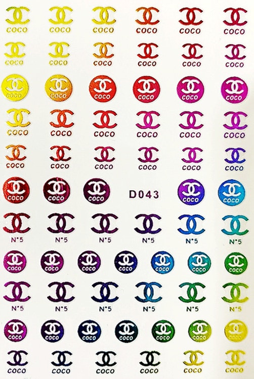 BLogo Nailart Sticker - D043