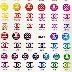 BLogo Nailart Sticker - D043