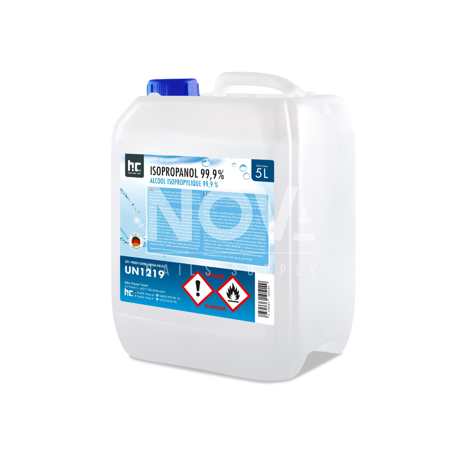 Isopropanol (IPA) 99,9% - 5 liter