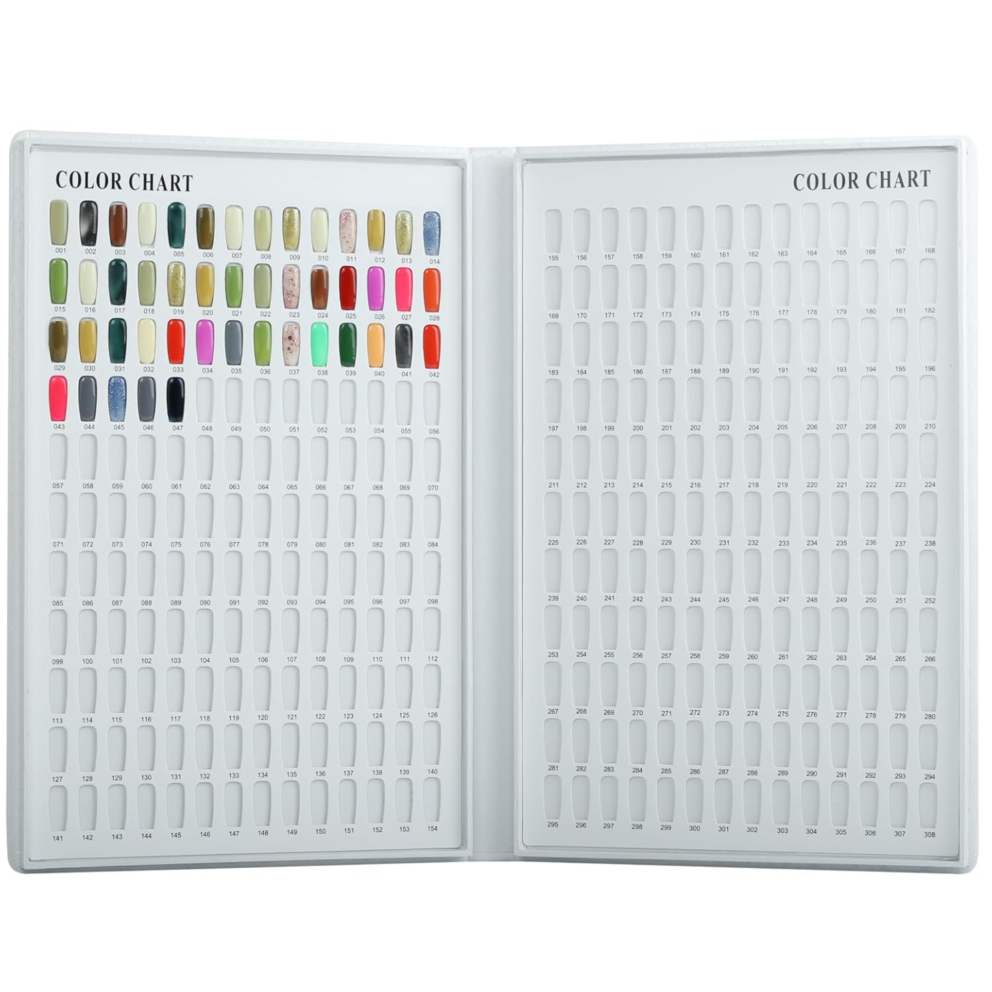 Display Book For Nail Polish - 308 Slots SILVER